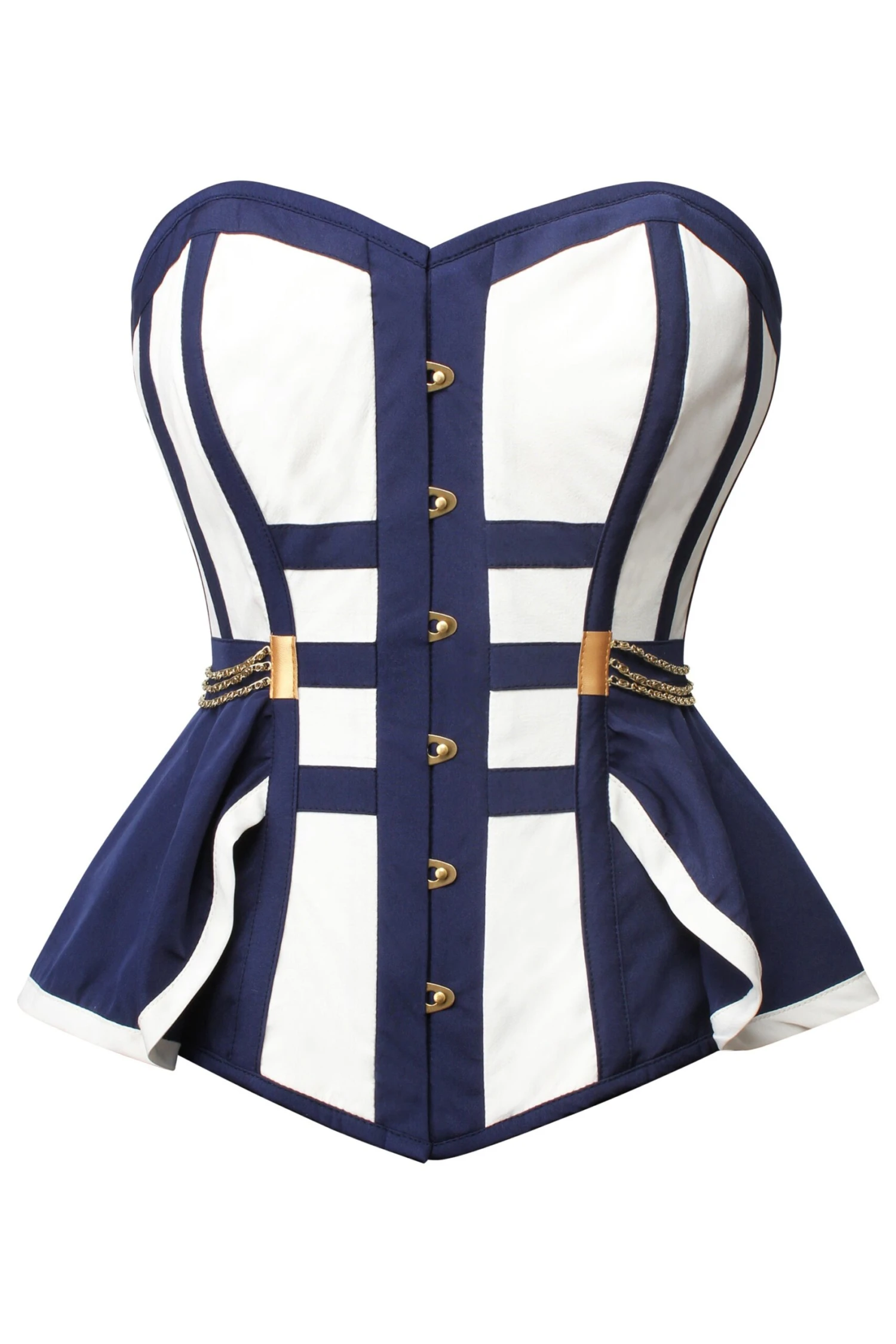 Naval Inspired Overbust Corset 8 Naval Inspired Overbust Corset - Image 8