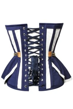 Naval Inspired Overbust Corset 25 Naval Inspired Overbust Corset -Corset Story WTS2142