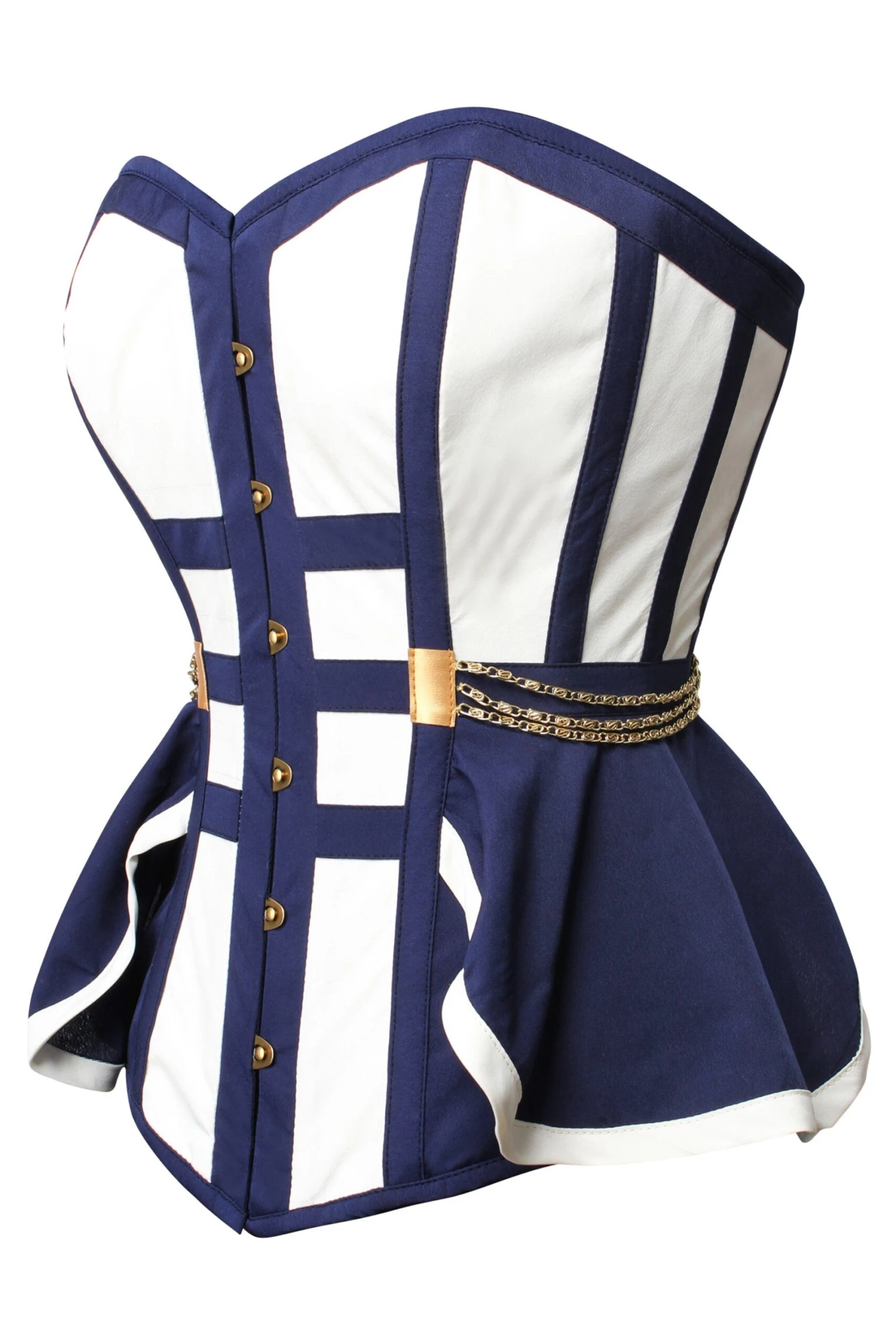 Naval Inspired Overbust Corset 12 Naval Inspired Overbust Corset - Image 12