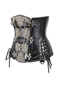 Ornate Leatherette Steampunk Underbust -Corset Story WTS2233