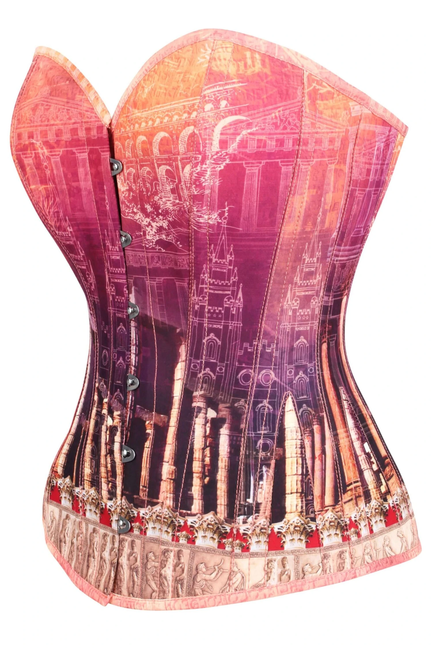ARCHITECTURAL PRINT WAIST TAMING CORSET 3 ARCHITECTURAL PRINT WAIST TAMING CORSET - Image 3
