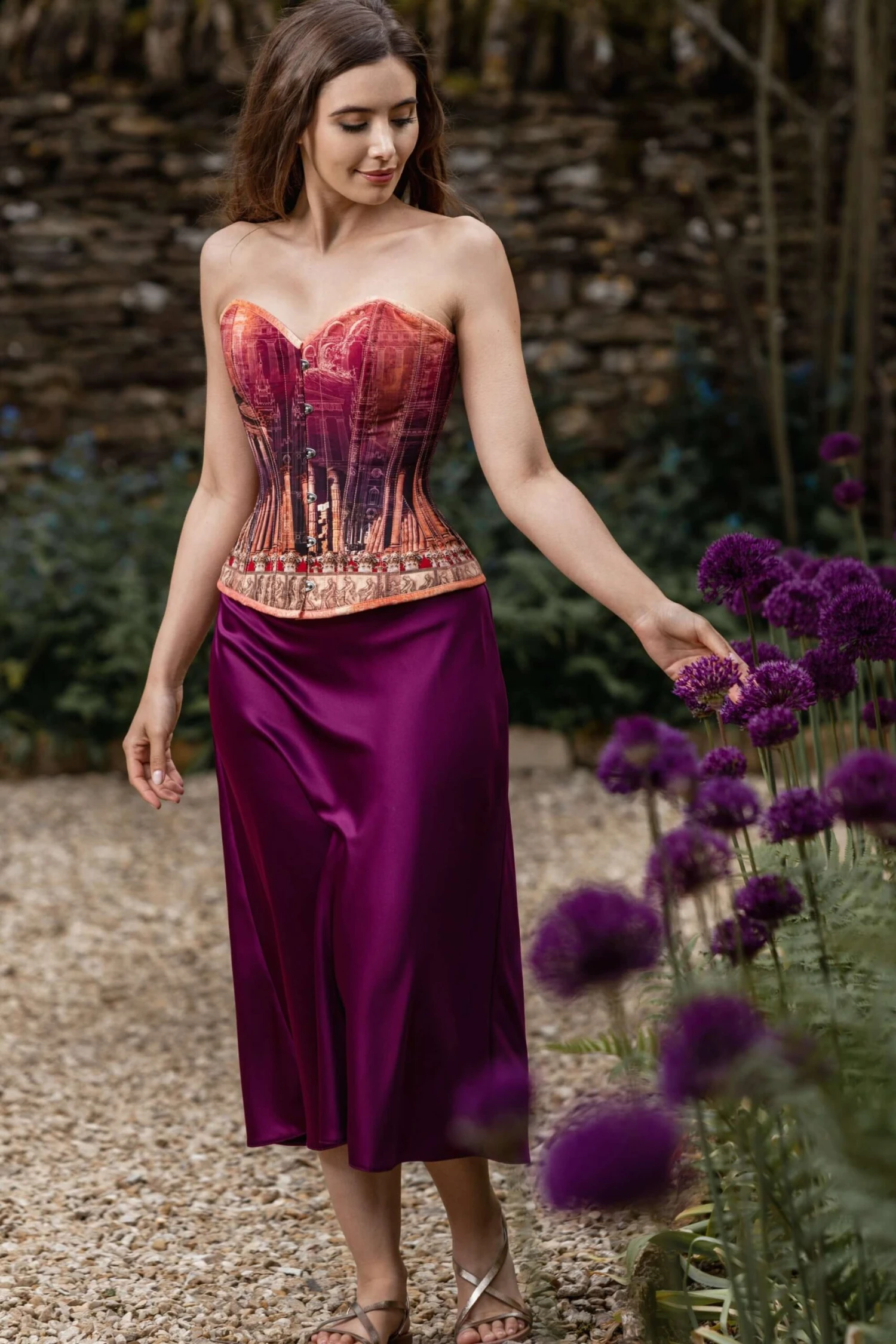 ARCHITECTURAL PRINT WAIST TAMING CORSET 6 ARCHITECTURAL PRINT WAIST TAMING CORSET - Image 6