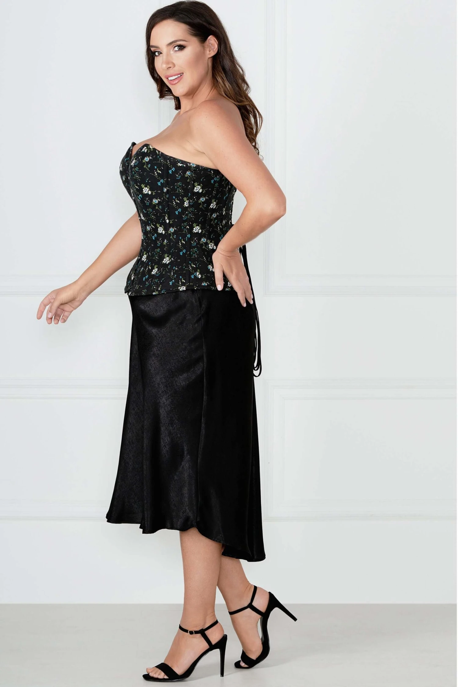 Ditsy Floral Printed Cotton Overbust Corset 19 Ditsy Floral Printed Cotton Overbust Corset - Image 19