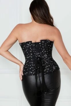 Astronomy Black Overbust Cotton Corset -Corset Story WTS602 2 90d5f70c c20f 46f9 bd0b d62289ebee8f