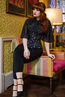 Astronomy Black Overbust Cotton Corset -Corset Story WTS602 4 c489c5b5 b187 42e2 ab18 bd4a50ea71b8