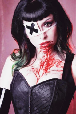 Lingerie Black Mesh Overbust 15 Lingerie Black Mesh Overbust -Corset Story WTS604 Customerpic June2021 1