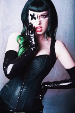 Lingerie Black Mesh Overbust 14 Lingerie Black Mesh Overbust -Corset Story WTS604 Customerpic June2021 2