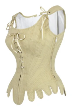 Historically Inspired 1600-1650 Cotton Overbust Corset 13 Historically Inspired 1600-1650 Cotton Overbust Corset -Corset Story WTS800 2