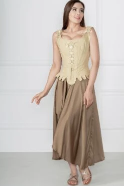 Historically Inspired 1600-1650 Cotton Overbust Corset 17 Historically Inspired 1600-1650 Cotton Overbust Corset -Corset Story WTS800 2 1