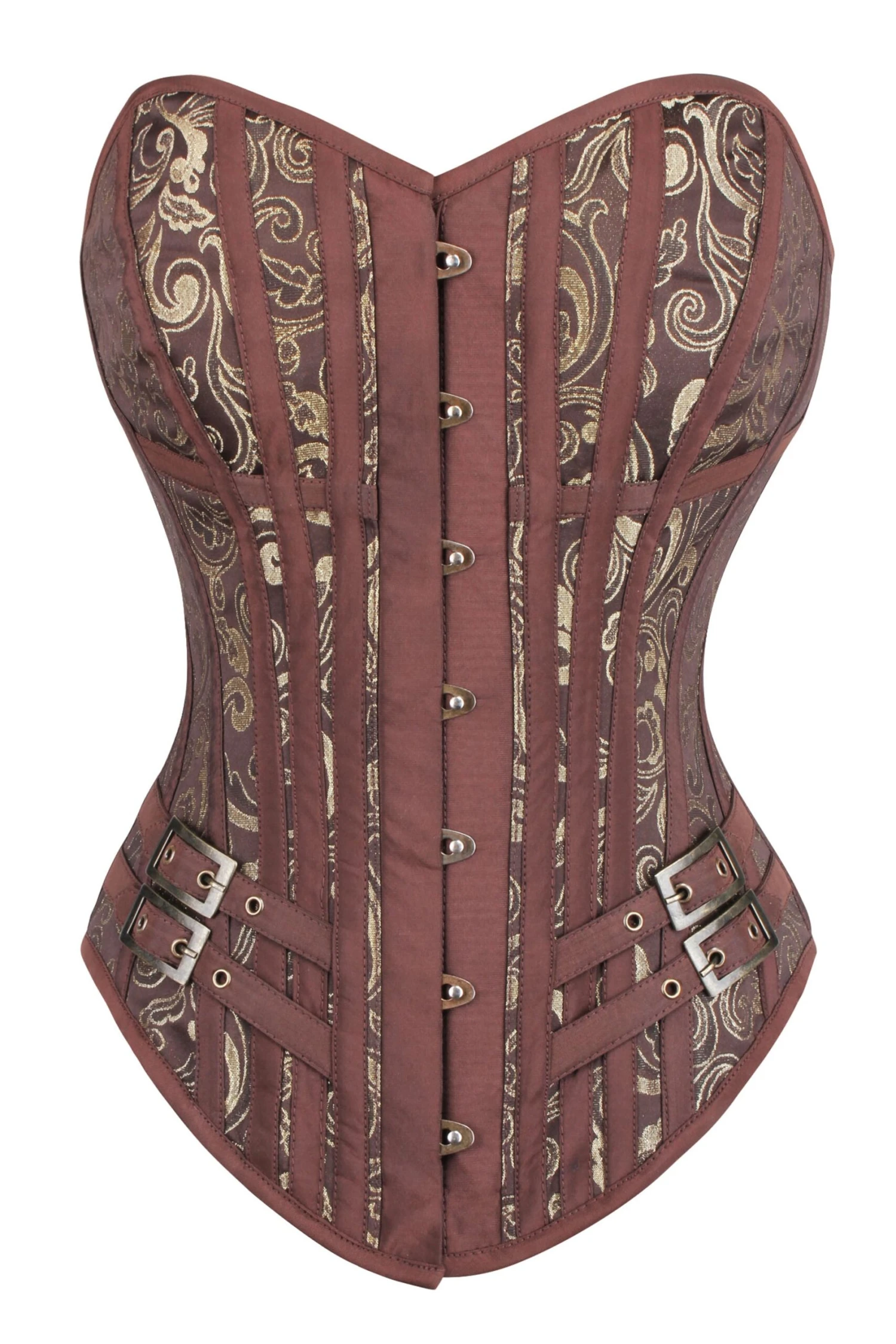 Steampunk LARP Overbust Corset With Buckles 4 Steampunk LARP Overbust Corset With Buckles - Image 4