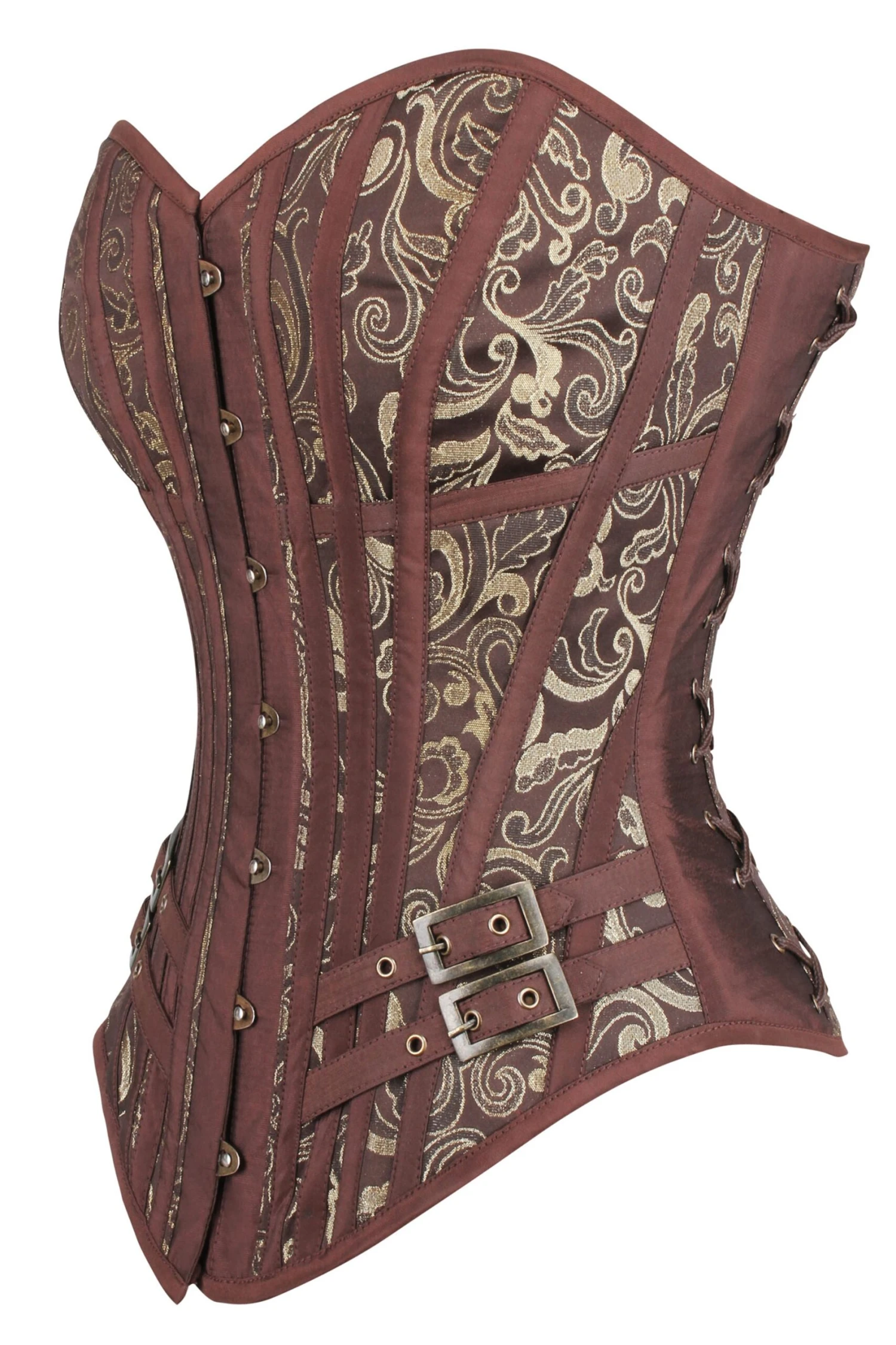 Steampunk LARP Overbust Corset With Buckles 2 Steampunk LARP Overbust Corset With Buckles - Image 2