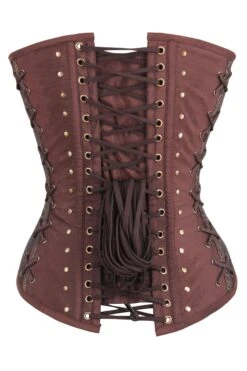 Steampunk LARP Overbust Corset With Buckles 9 Steampunk LARP Overbust Corset With Buckles -Corset Story WTS817 3