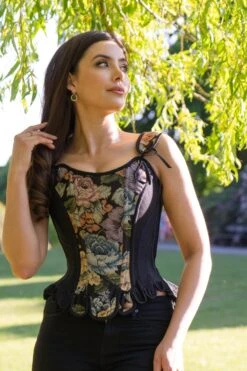 Historically Inspired Brocade Overbust -Corset Story WTS821 website 2