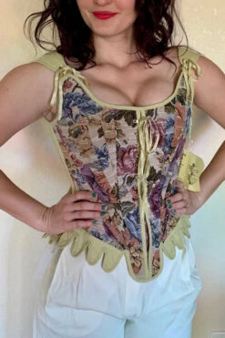 Historically Inspired Floral Tapestry Corset -Corset Story WTS824 Customerpic June2021 1
