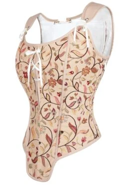 Historic Brocade High Back Overbust Corset -Corset Story WTS825 1
