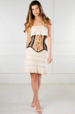 Historic Brocade Underbust Corset With Flossing -Corset Story WTS826 StudioShoot Website 3