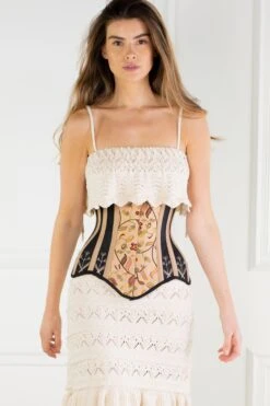 Historic Brocade Underbust Corset With Flossing -Corset Story WTS826 StudioShoot Website 9