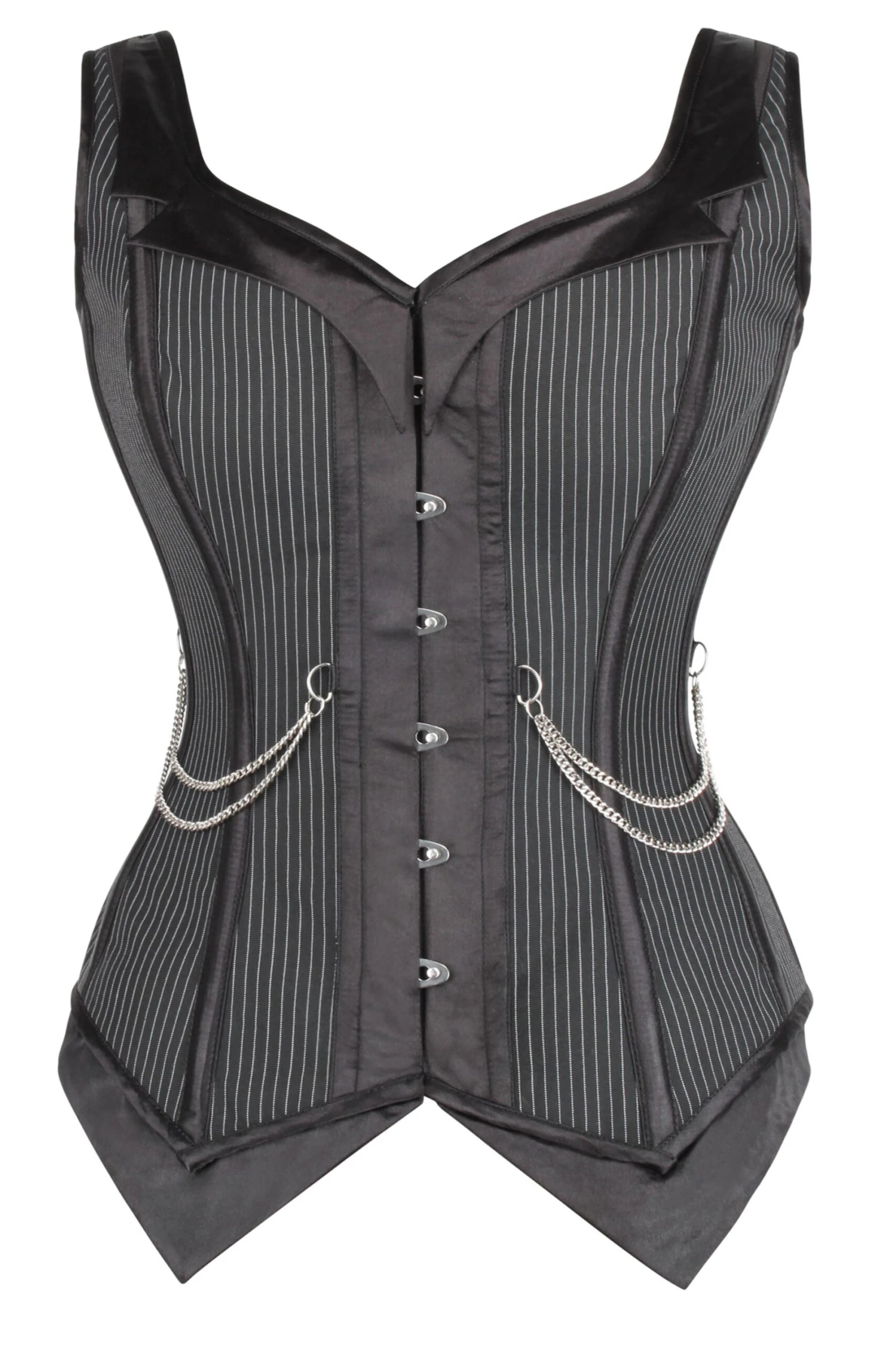 Pinstripe Waistcoat Corset 1 Pinstripe Waistcoat Corset