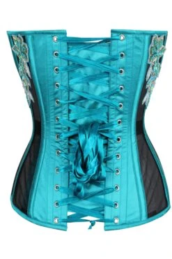 Aqua Overbust Mesh Corset 9 Aqua Overbust Mesh Corset -Corset Story WTS920 3
