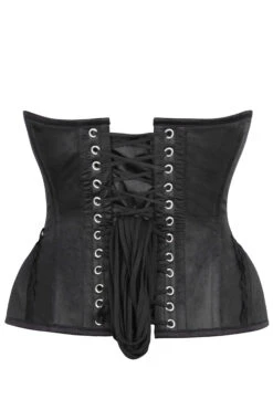 Black Burlesque Underbust With Bullet Hip Gores -Corset Story WTS930 3