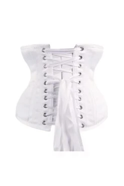 Instant Shape White Satin Underbust -Corset Story csft067back2 1