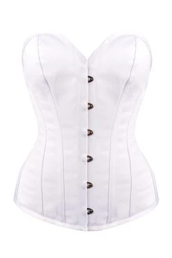 Instant Shape White Satin Overbust -Corset Story csft068front 11