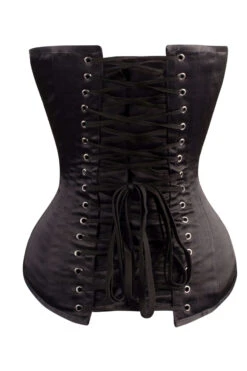 Classic Long Black Waist Taming Corset -Corset Story my 059 back 1
