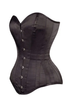 Classic Long Black Waist Taming Corset -Corset Story my 059 side 1