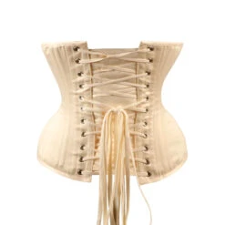 Cream Expert Waist Training Underbust Longline With Hip Gores -Corset Story wt 017back
